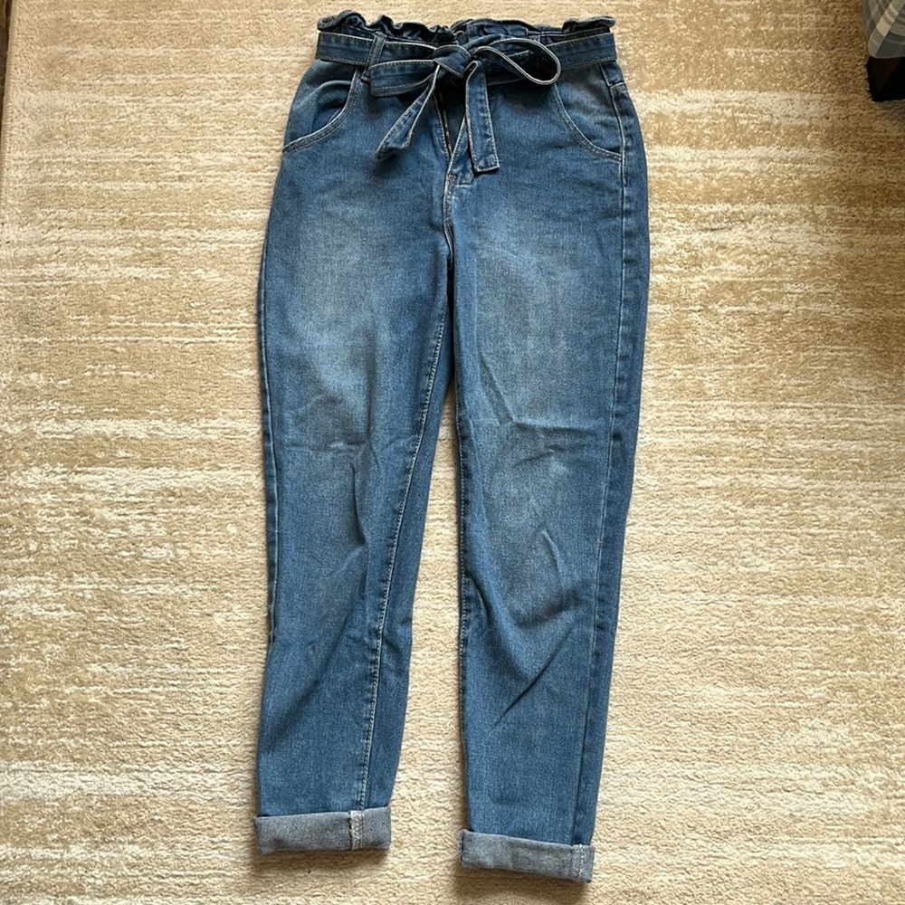 SHEIN high-waited paper bag jeans XS / size 2